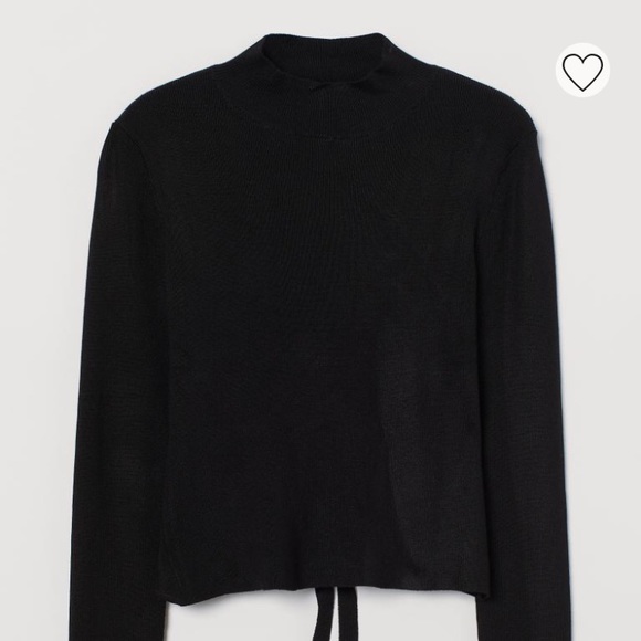 H&M Black open-backed top - Picture 3 of 8